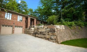 landscape design retaining wall custom