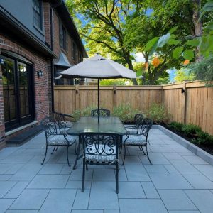 backyard renovation moss park custom landscaping