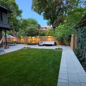 beautiful backyard renovation landscaping moss park