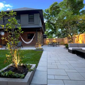 custom renovation landscaping backyard moss park