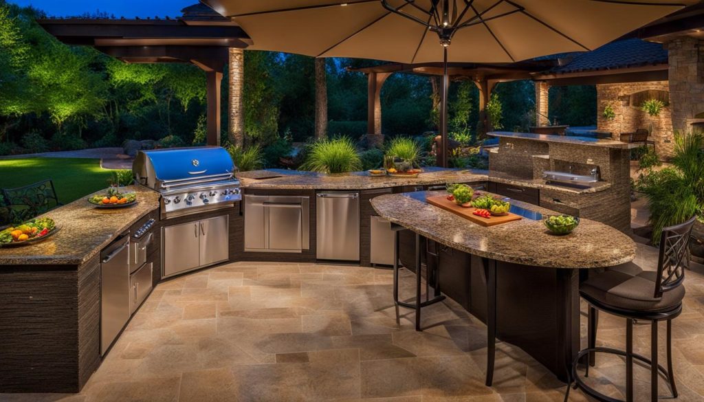 outdoor kitchen