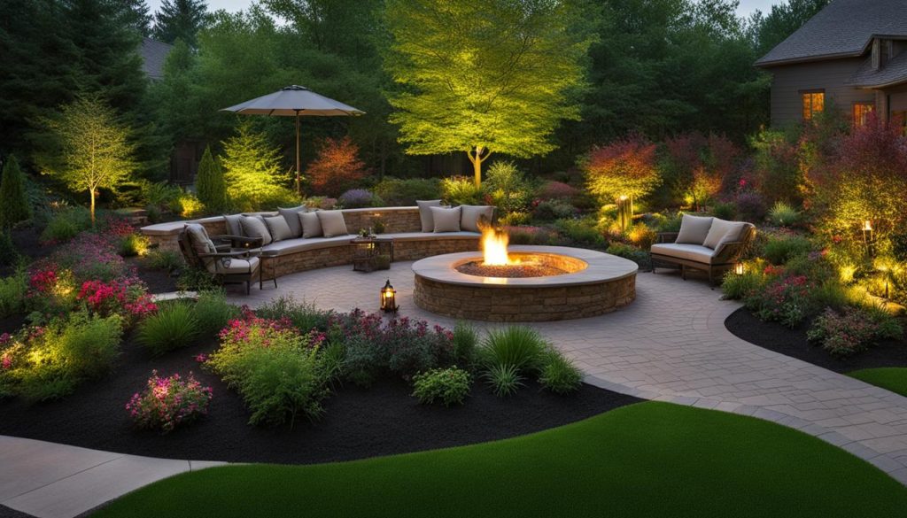 outdoor space and garden landscape design