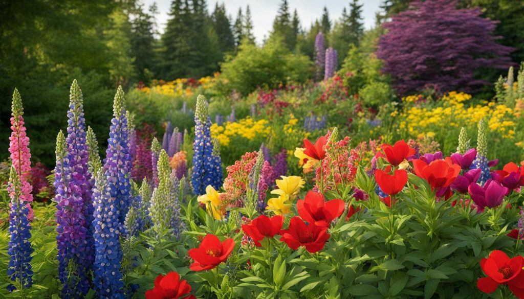 Colorful landscaping