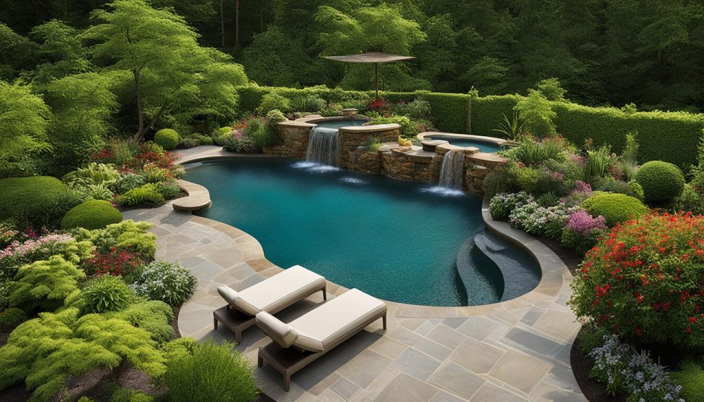 Pool landscaping