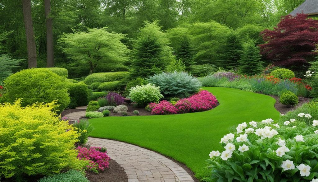 incorporating evergreens and perennials