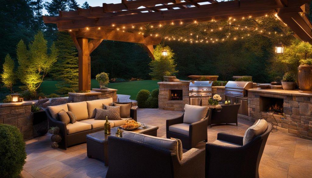 outdoor ambiance patio lighting