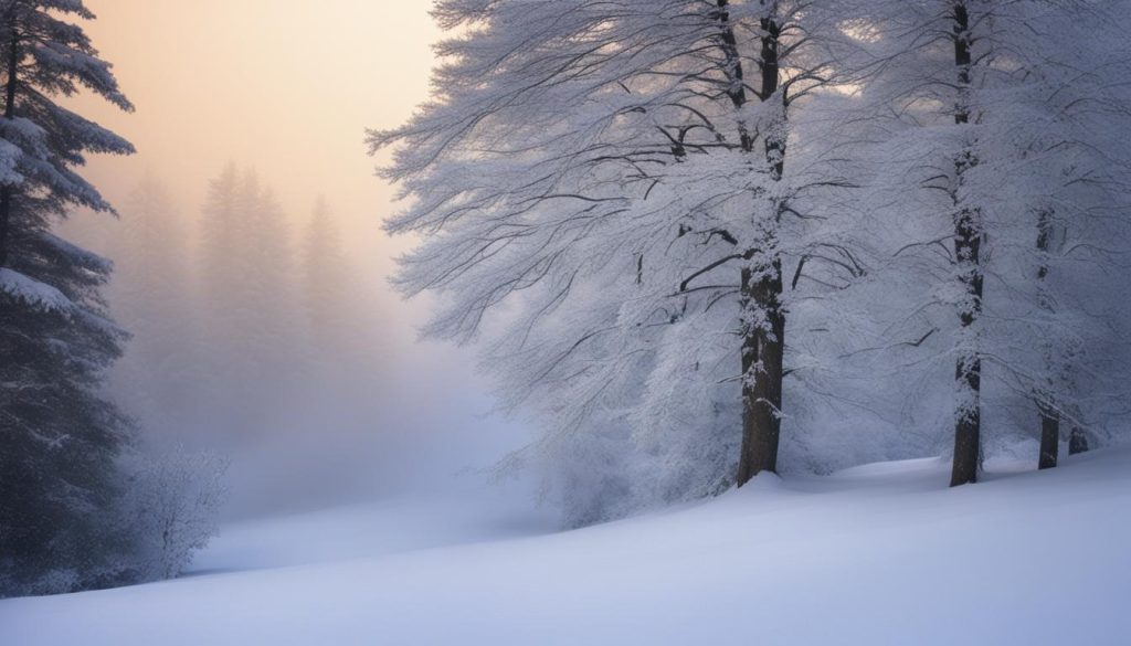 snow-covered evergreen tree