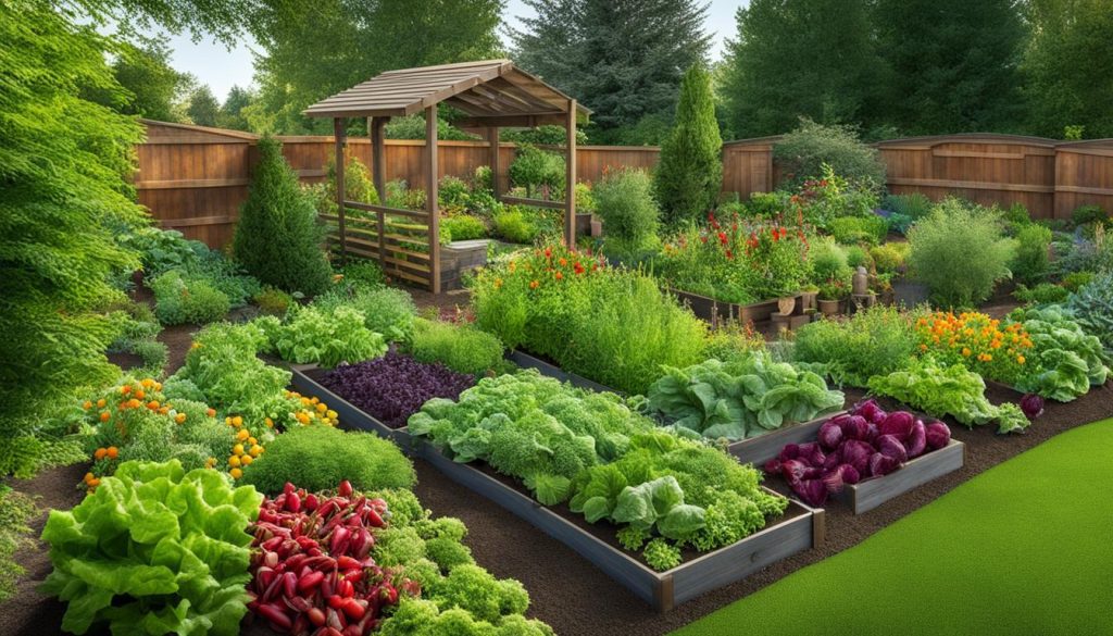 sustainable vegetable garden