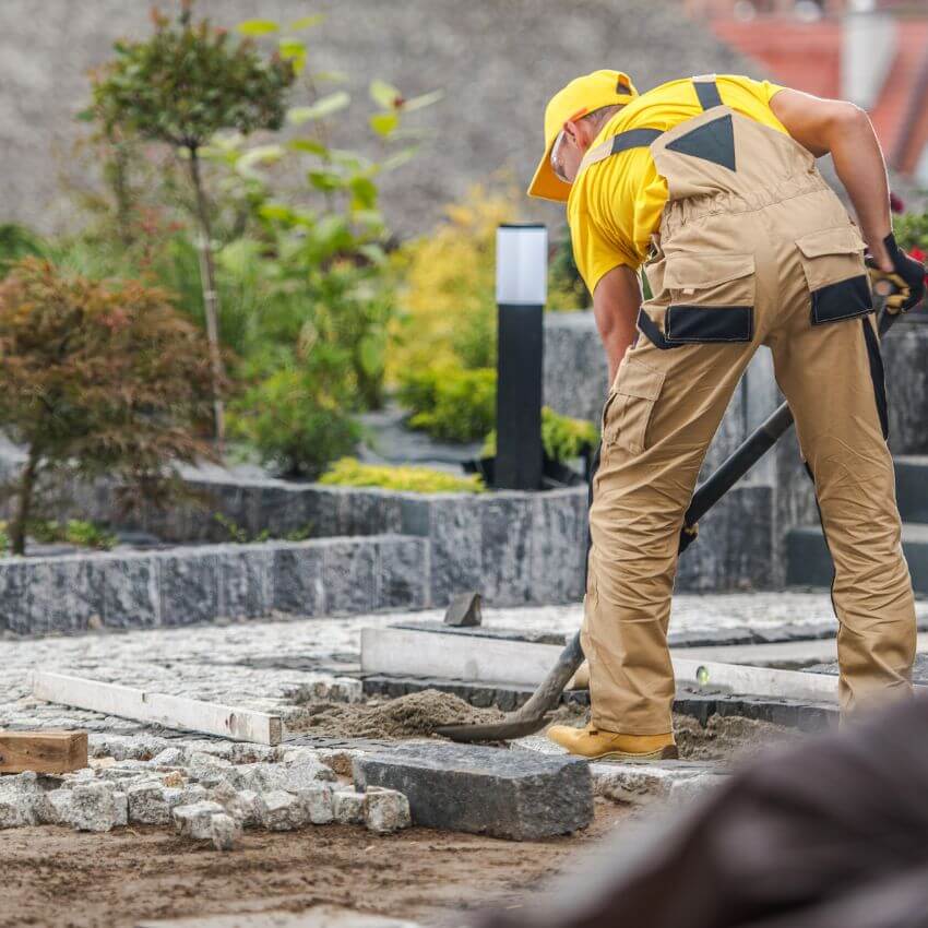 Landscape construction process