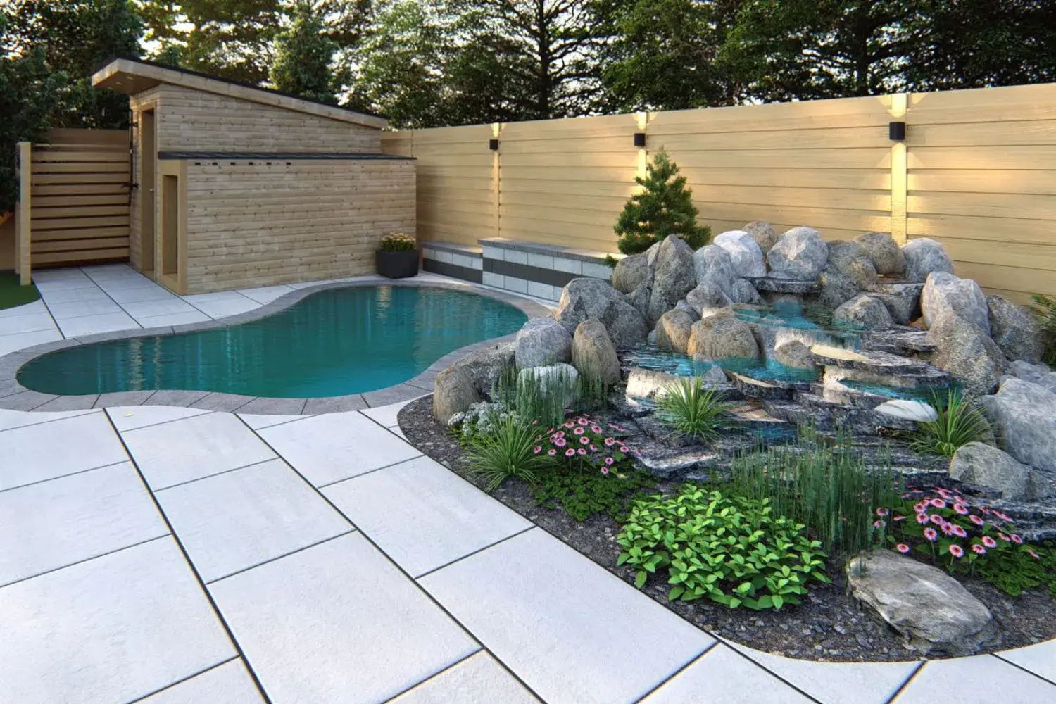 Outdoor landscaping services